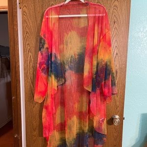 Tie dyed kimono